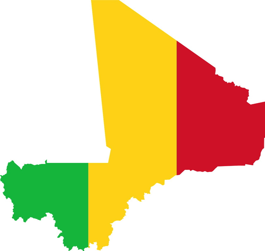 Mali flag map. Image: needpix.com