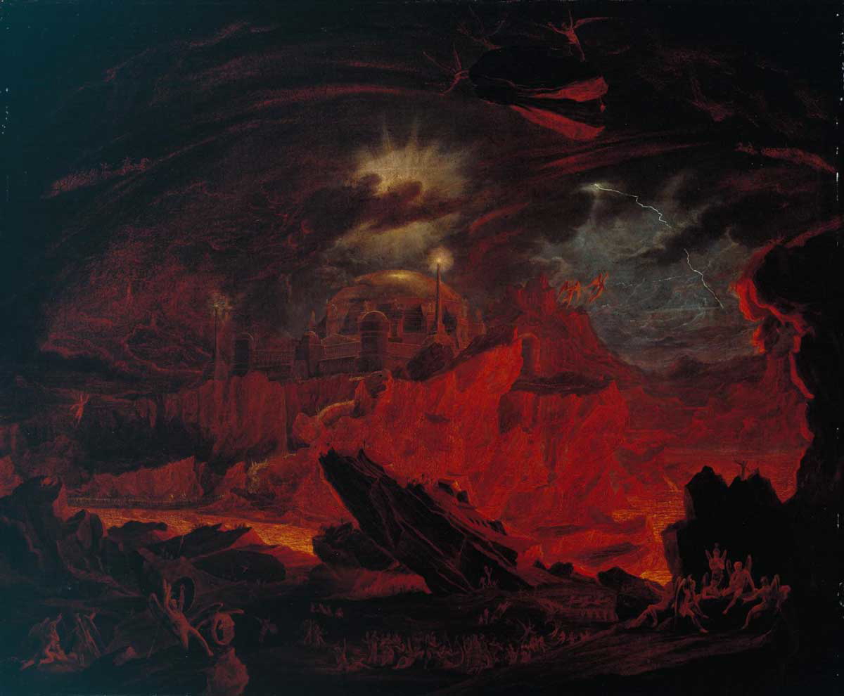 martin fallen angels hell painting