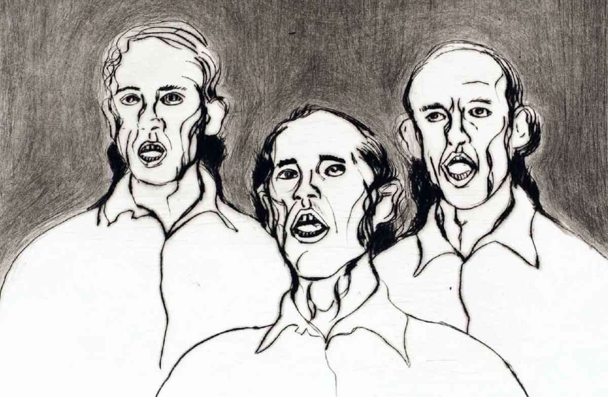 men shadows drawing carl jung tony bevan