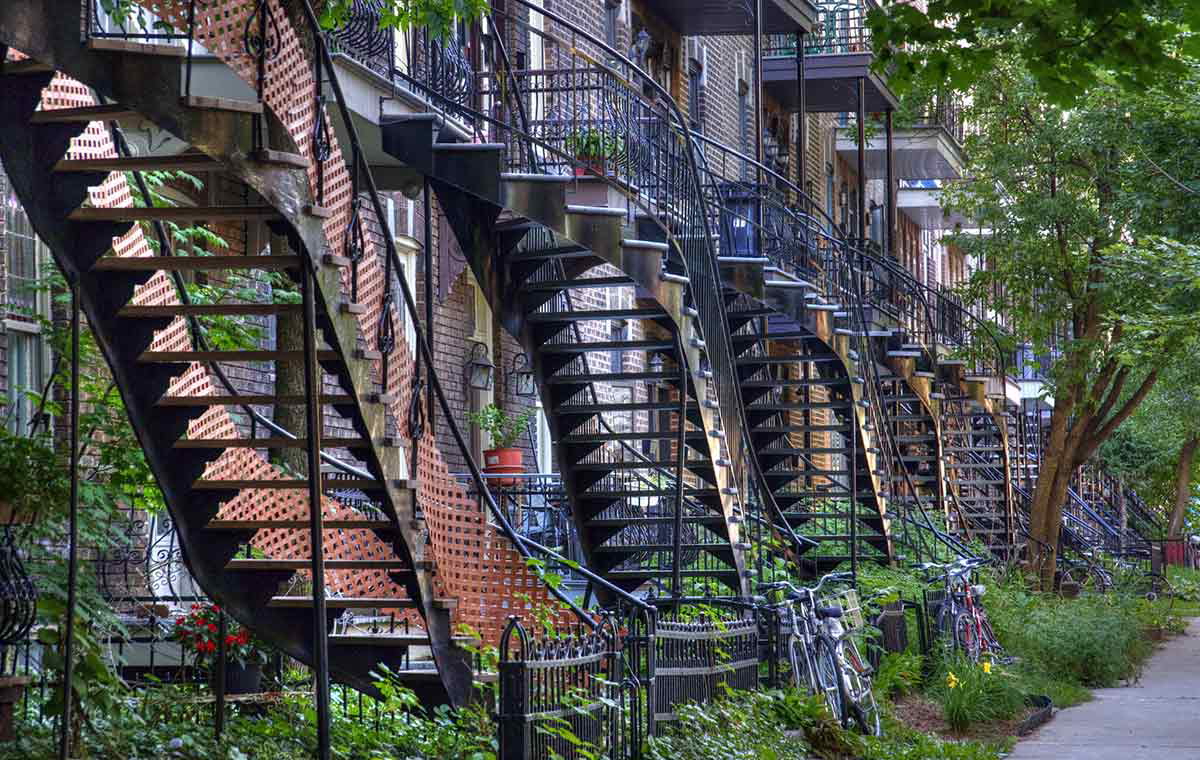 montreal outdoor staircase
