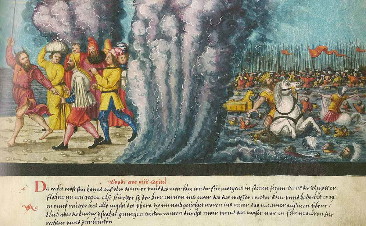 moses parts red sea