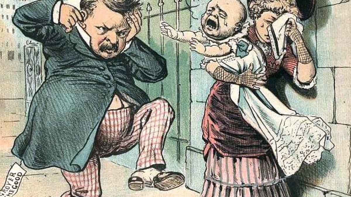 mudslinging political cartoon