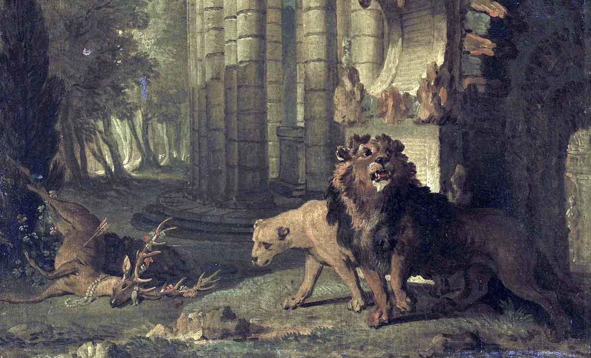 oudry atalanta hippomenes lions painting