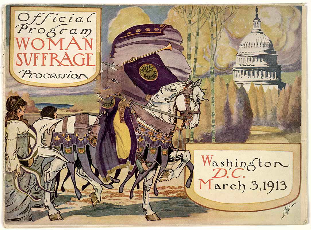 Poster from the Women’s Suffrage Parade in 1913, Washington
