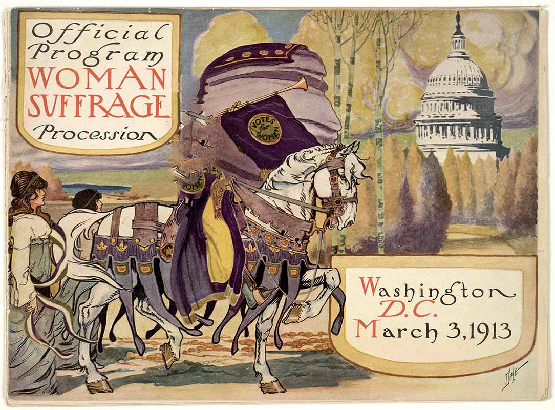 Poster from the Women’s Suffrage Parade in 1913, Washington