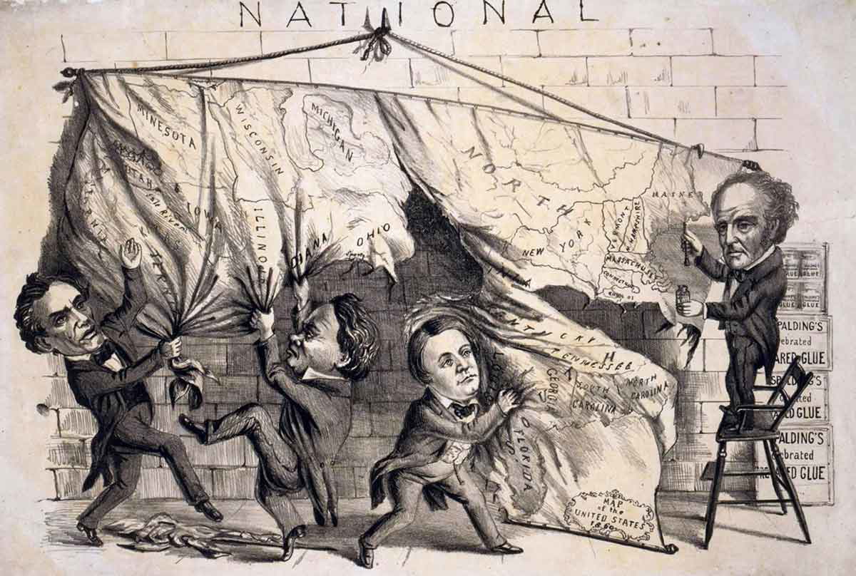 presidential election 1860 cartoon