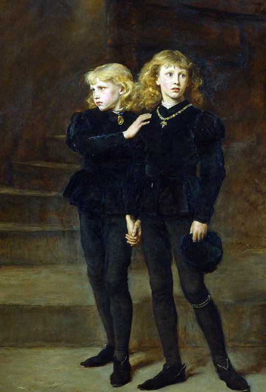 The Princes in the Tower, 1878, by John Everett Millais. Source: Wikipedia