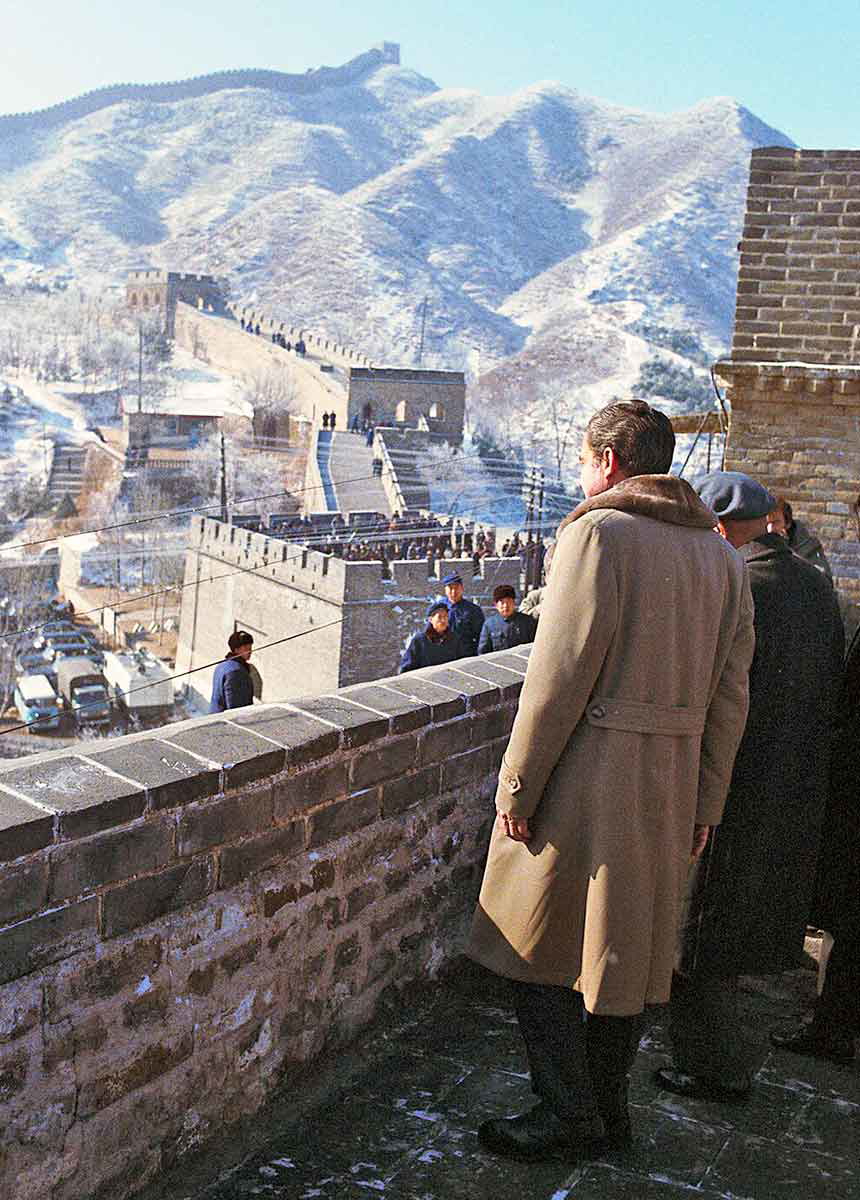 richard nixon great wall china