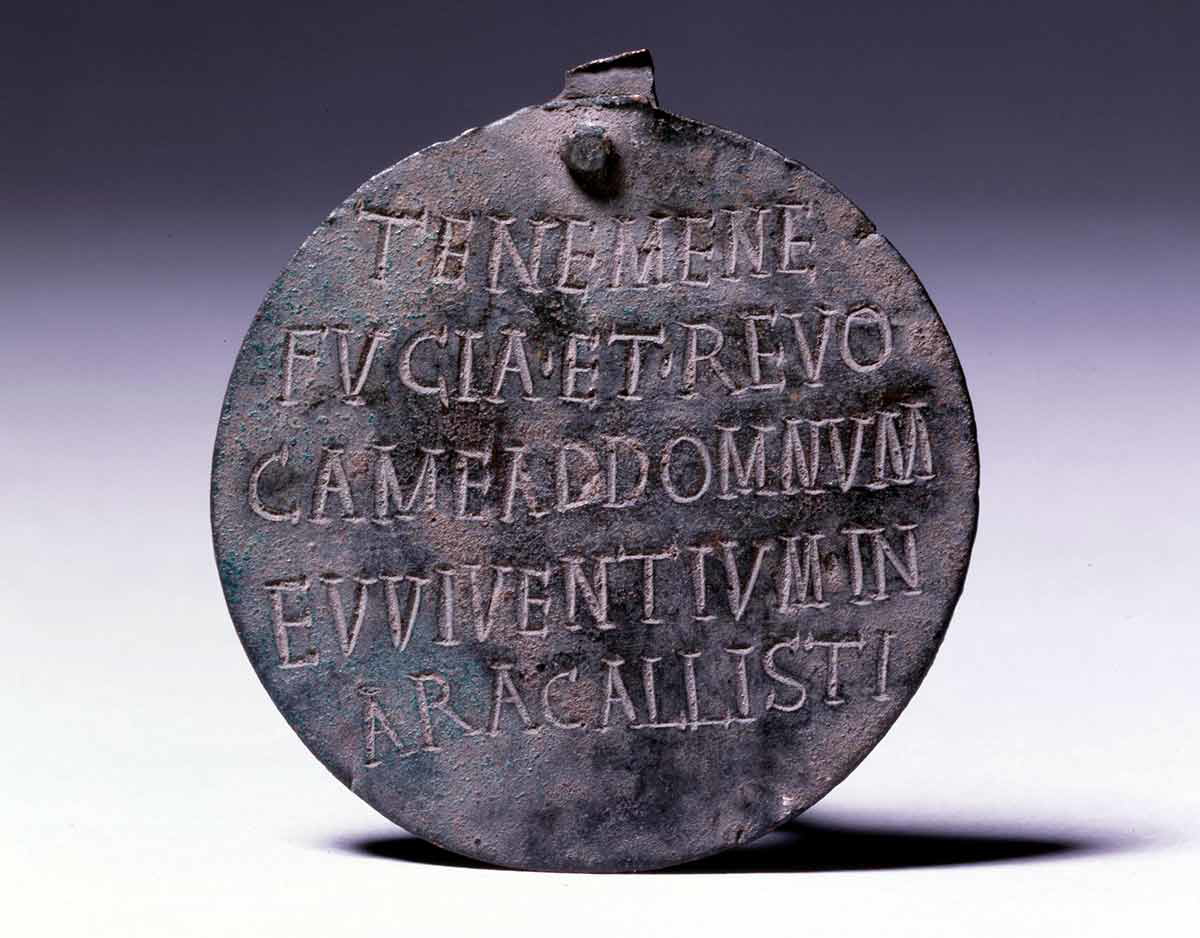 roman slave tag