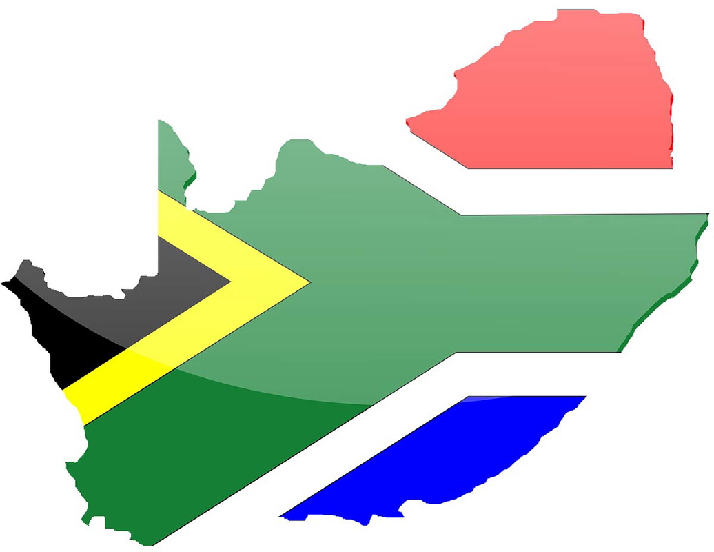 South Africa flag map. Image: needpix.com