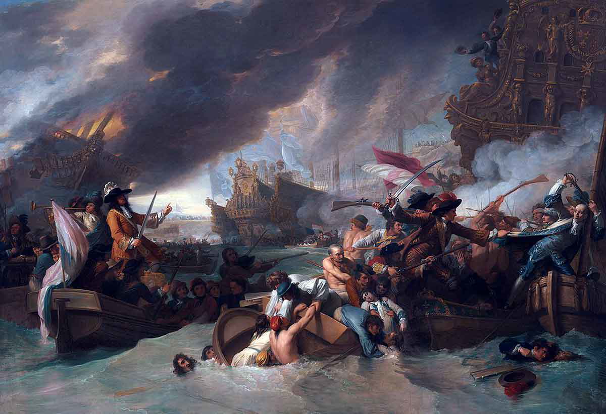 the battle of la hogue benjamin west