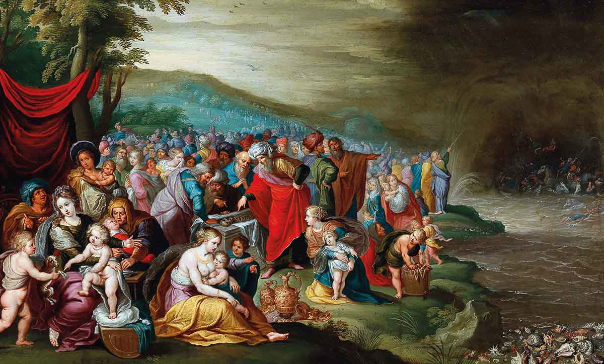 the israelites after crossing the red sea