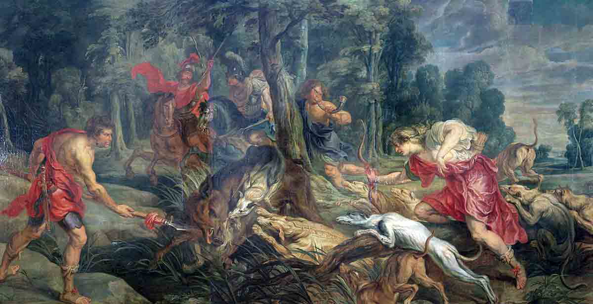 thulden meleager atalanta hunt calydonian boar painting