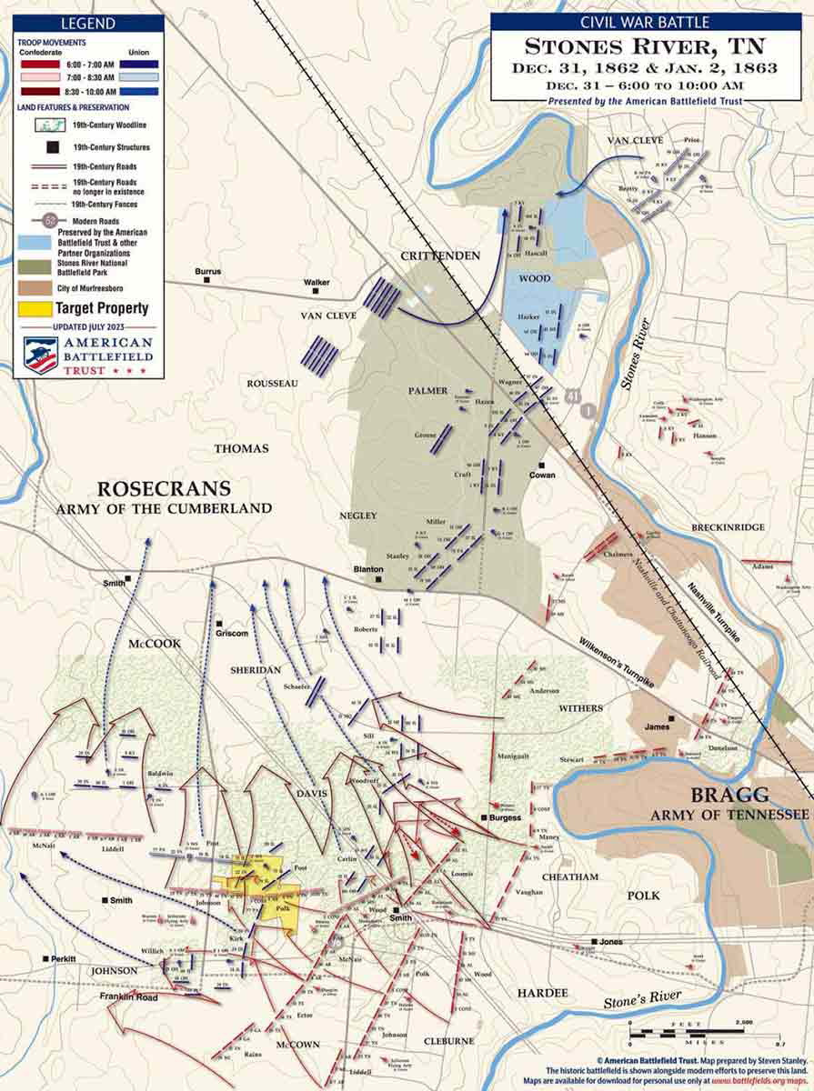 timeline stones river 12 31 1862