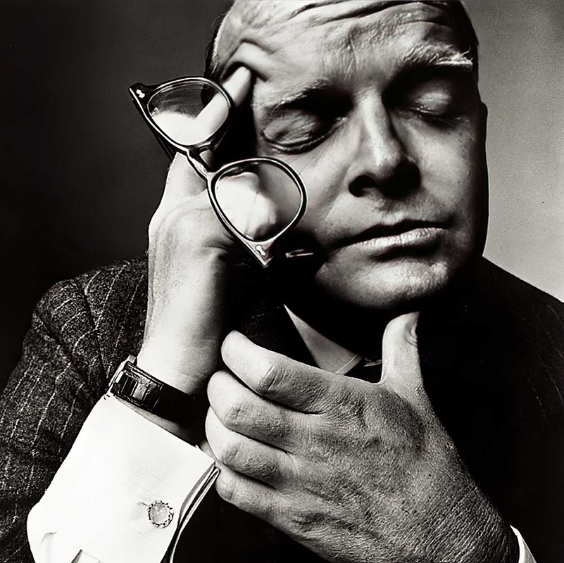 Portrait of Truman Capote, Smithsonian Institution; gift of Irving Penn. Source: National Portrait Gallery