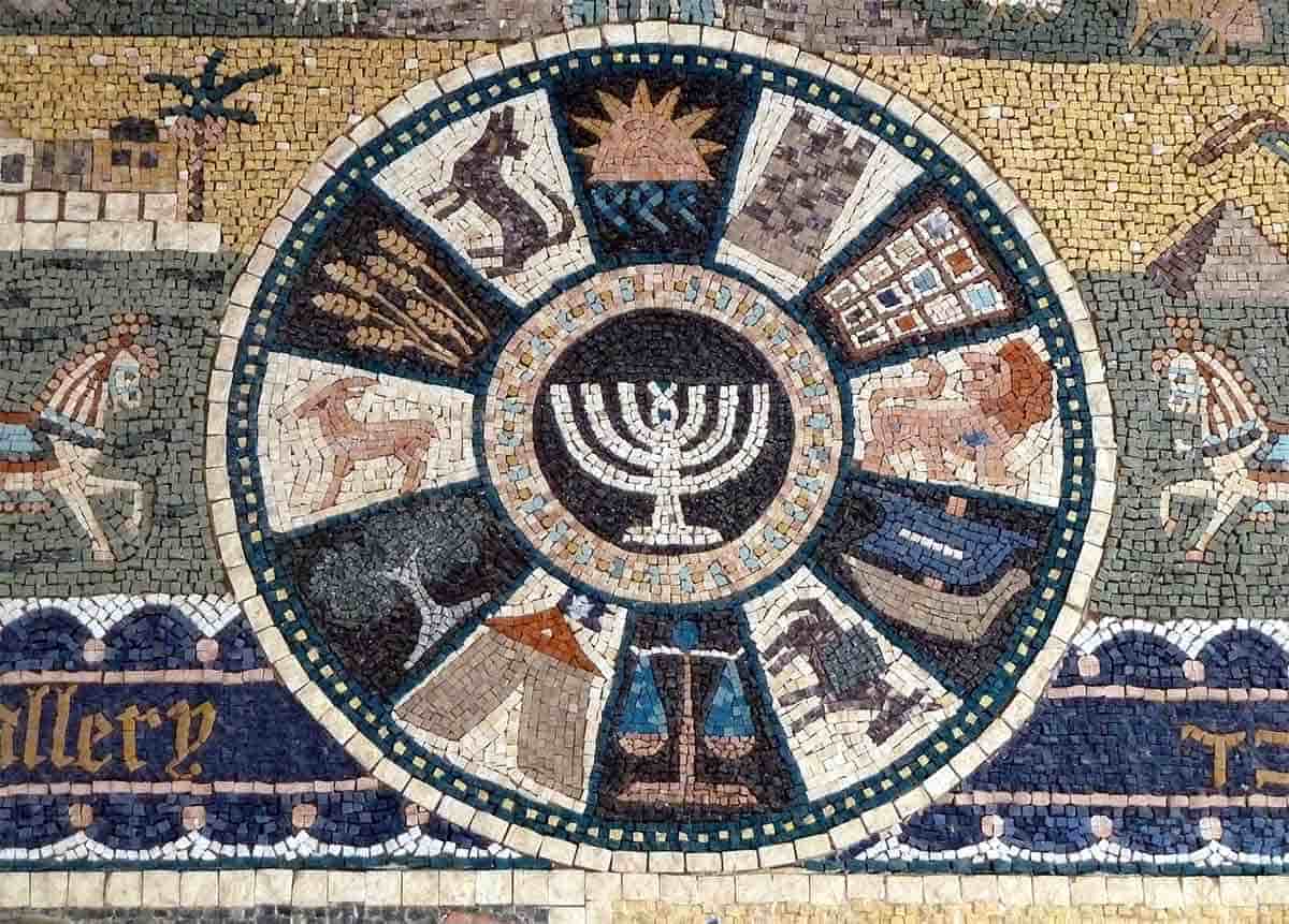 twelve tribes of israel mosaic