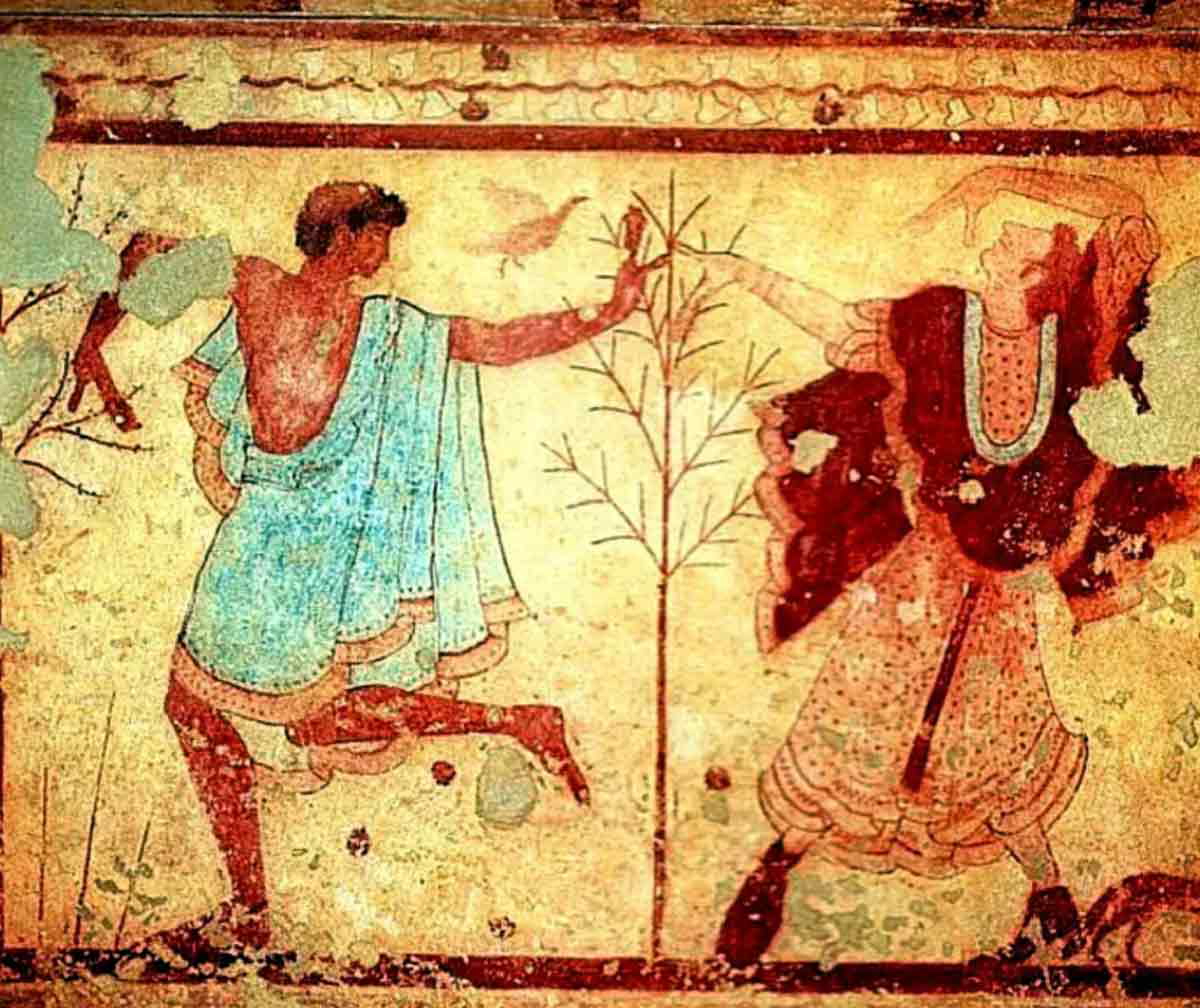 two dancers etruscan tomb of triclinium