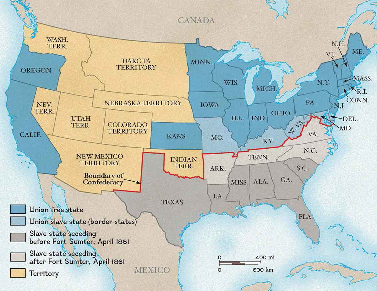us map 1861