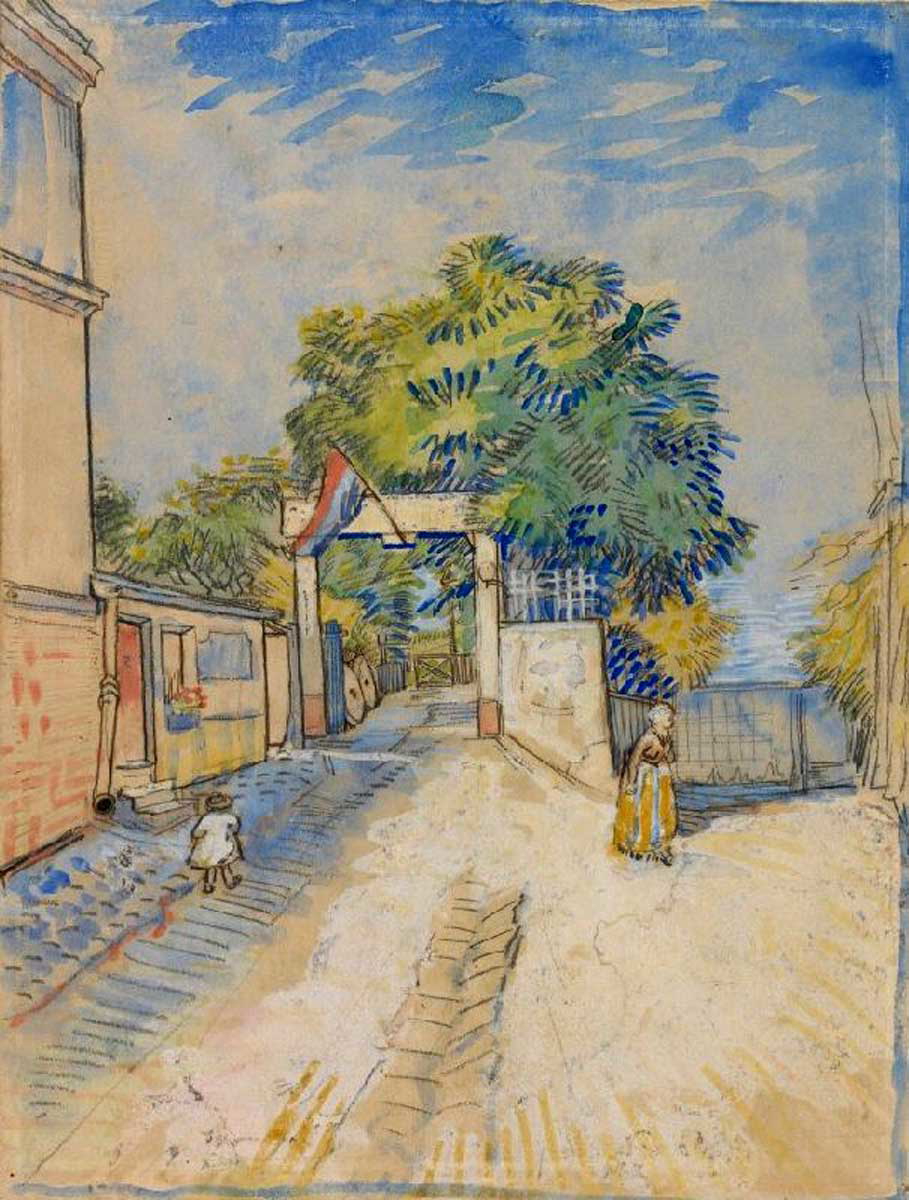 van gogh entrance moulin galette montmartre
