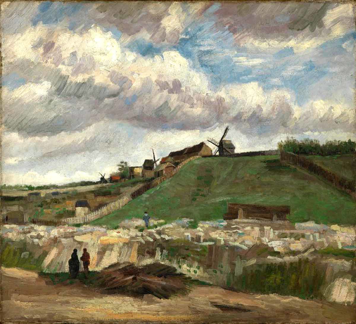 van gogh hill montmartre stone quarry