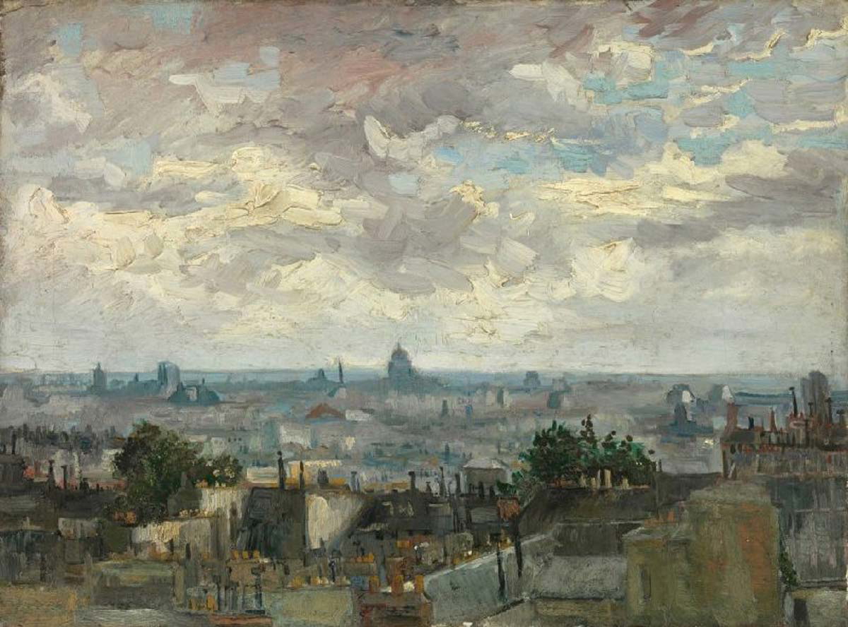 van gogh view of paris montmartre