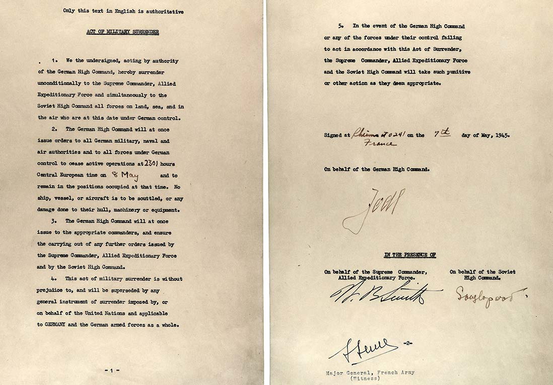 German Surrender Document Source: Truman Archive