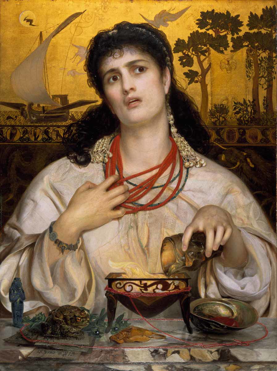 witchcraft frederick sandys medea painting 1868