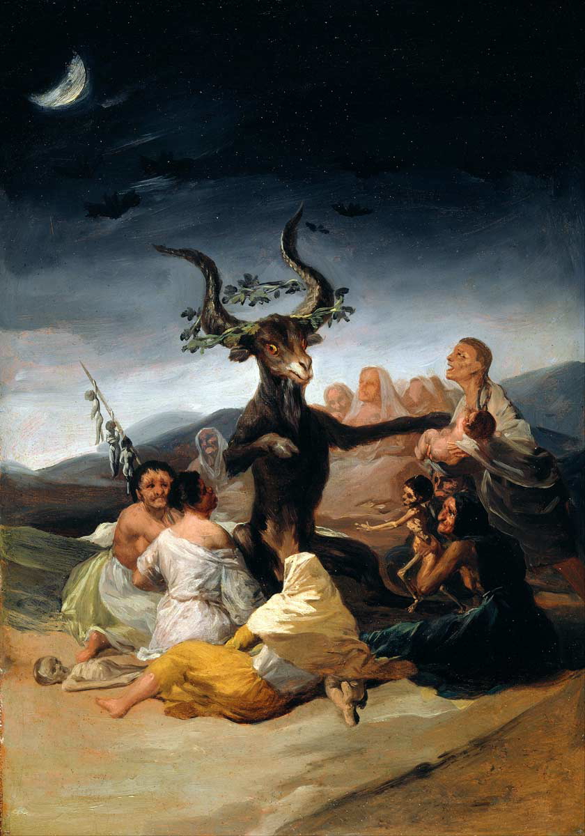 witchcraft goya aquelarre painting 1798