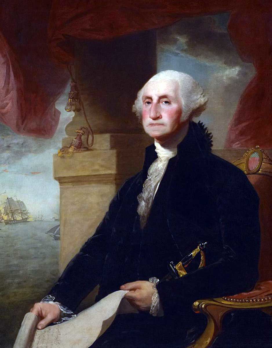 Stuart george washington constable 1797 painting