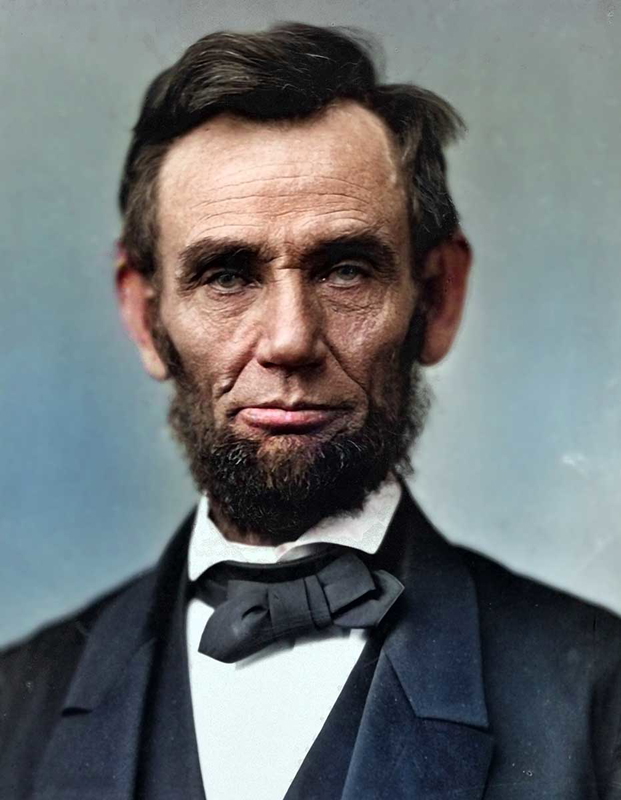 abraham lincoln colorized