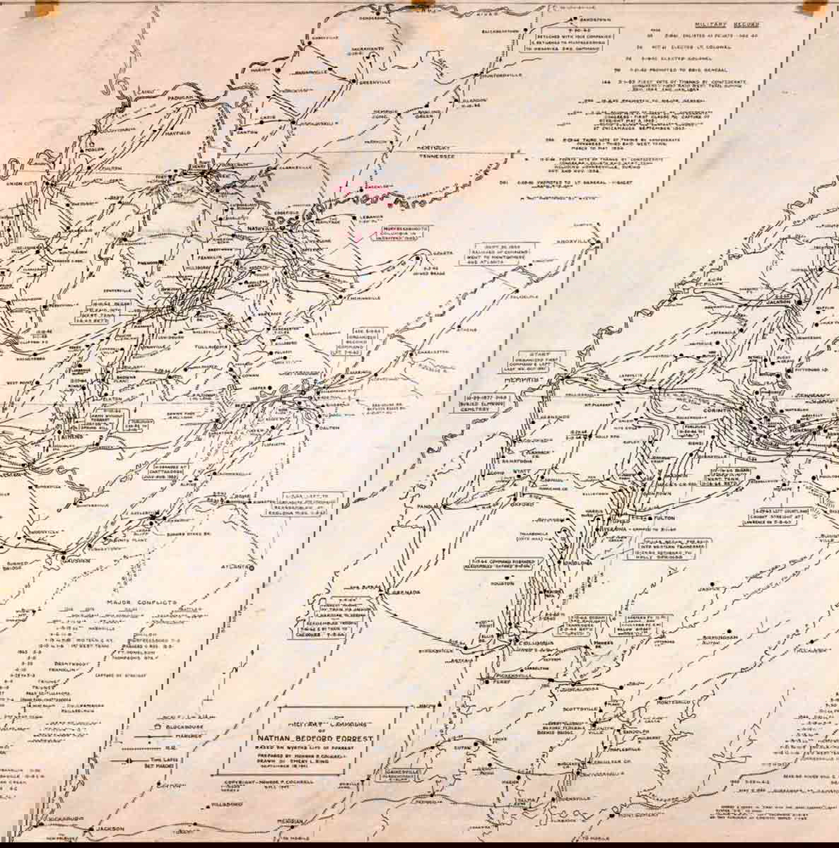 cavalry map forrest tennessee