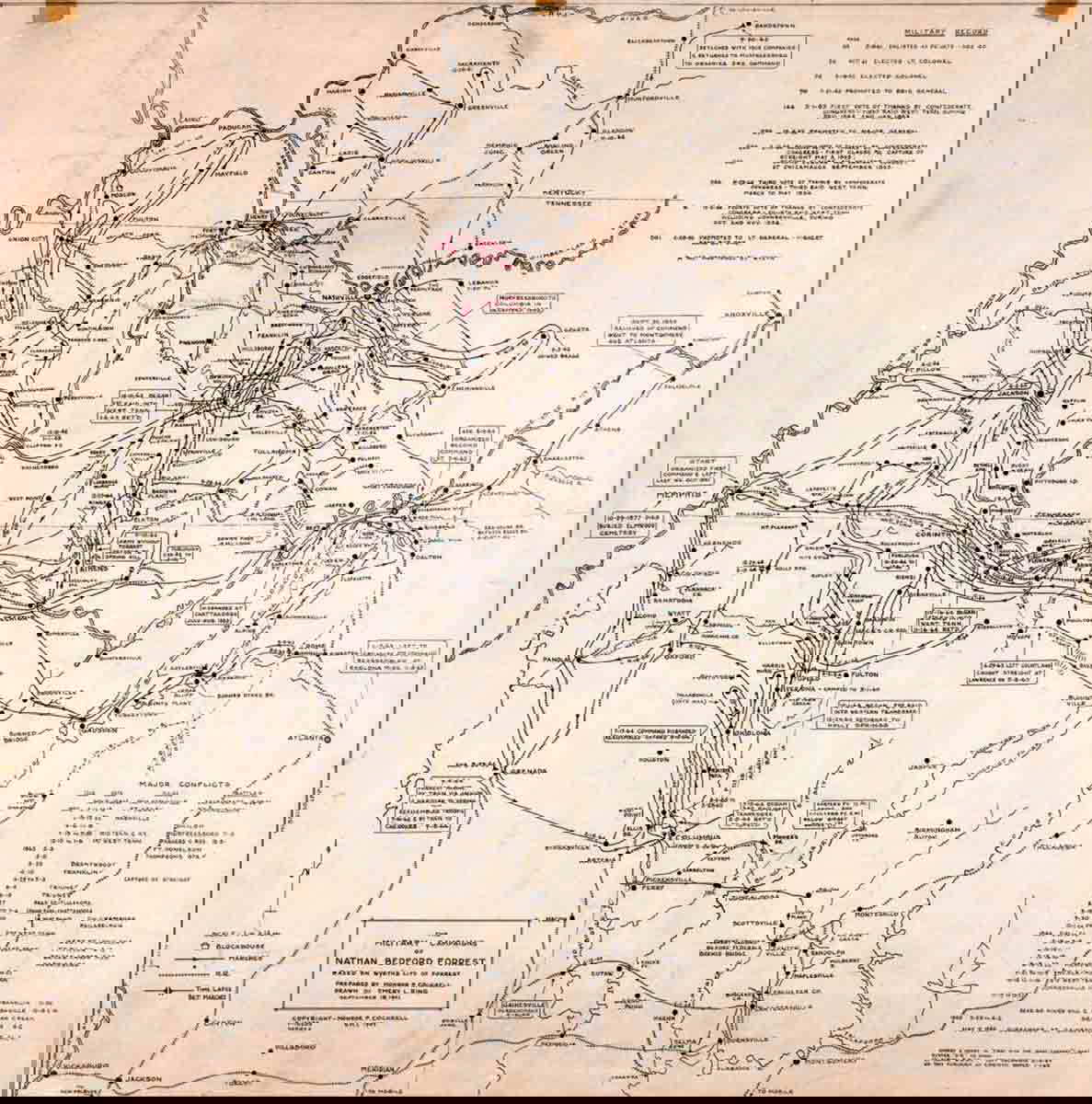 cavalry map forrest tennessee
