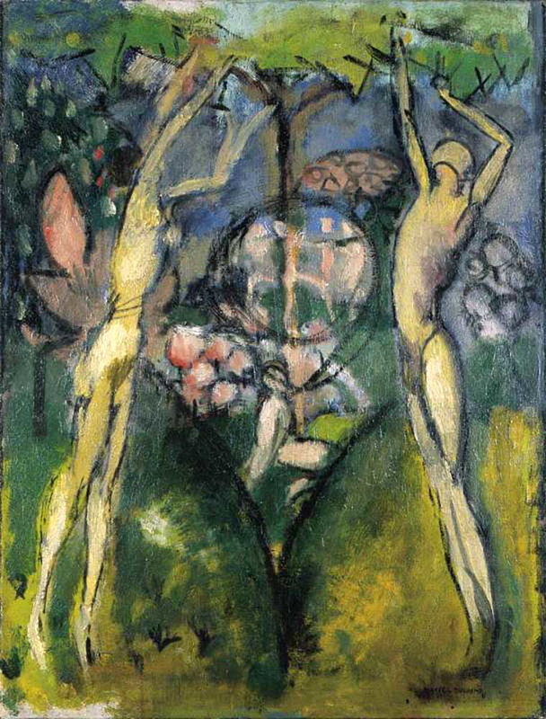 Duchamp, Young Man and Girl in Spring, painting.