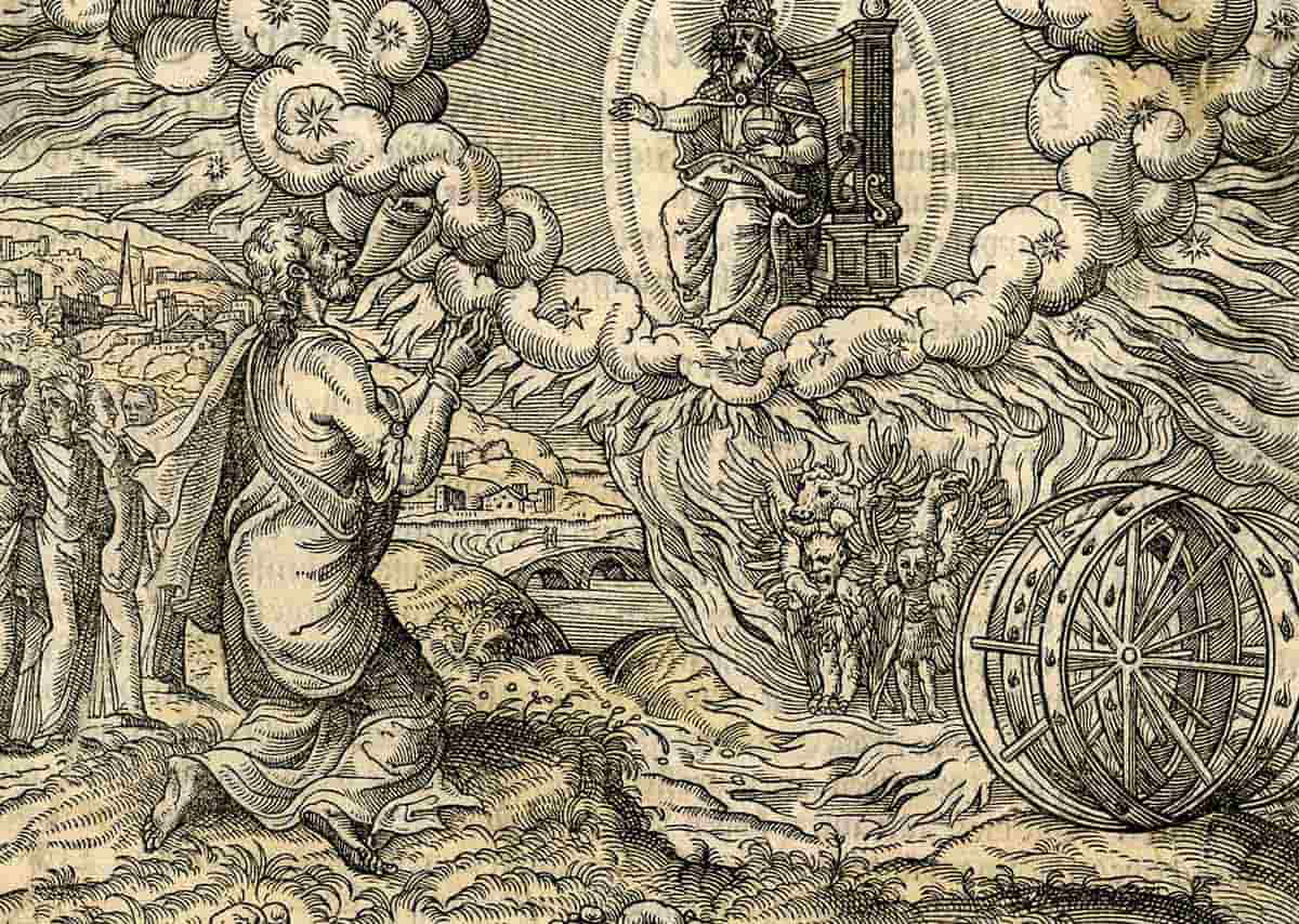 ezekiel vision wheel angels in the bible