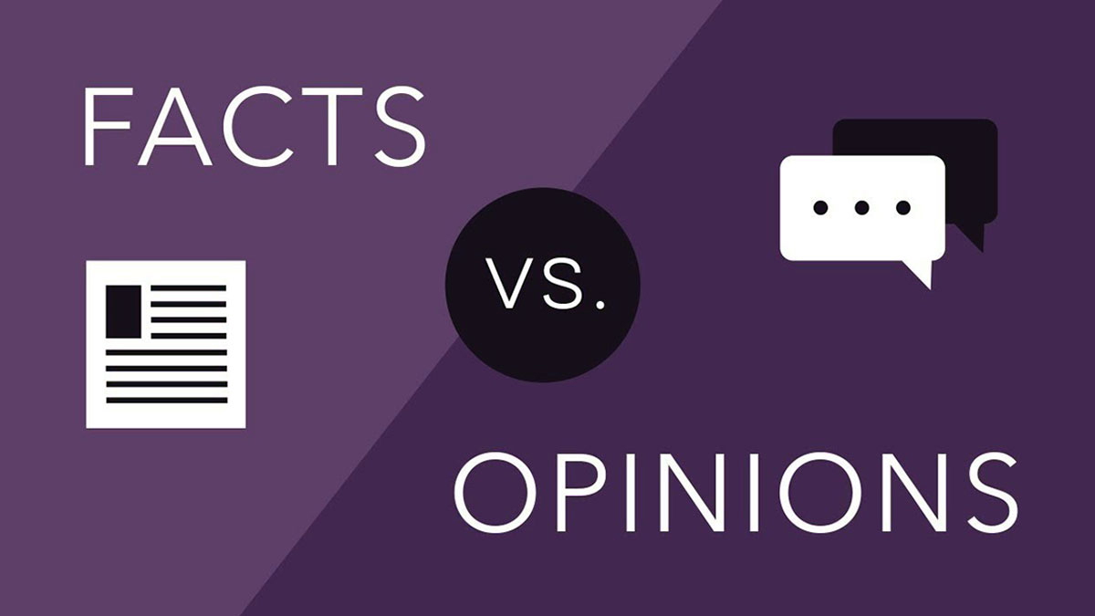facts versus opinions journalism