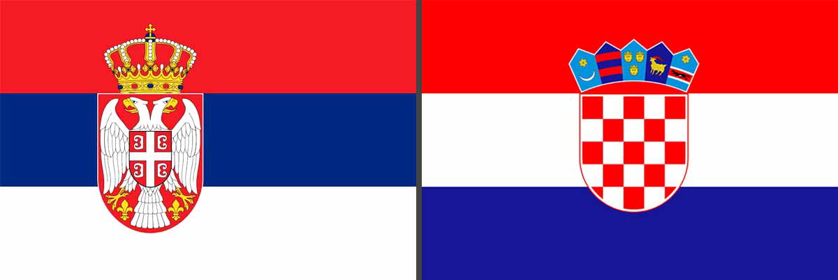 serbia flag croatia flag