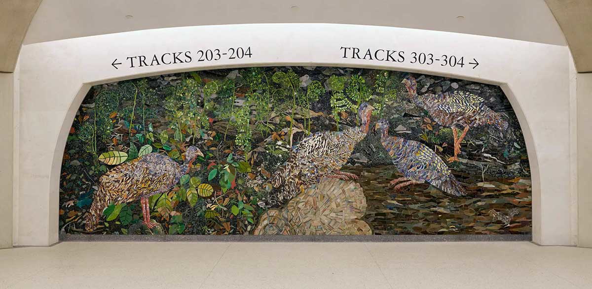 kiki smith grand central madison station mosaic