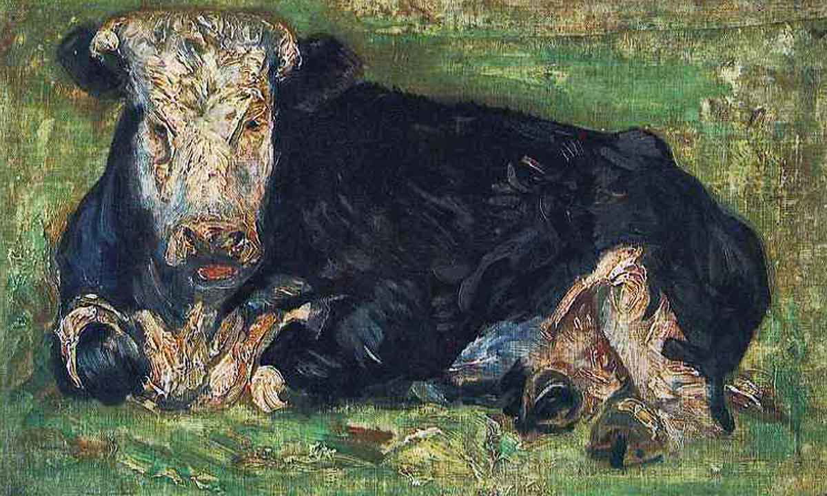 lying coq van gogh painting