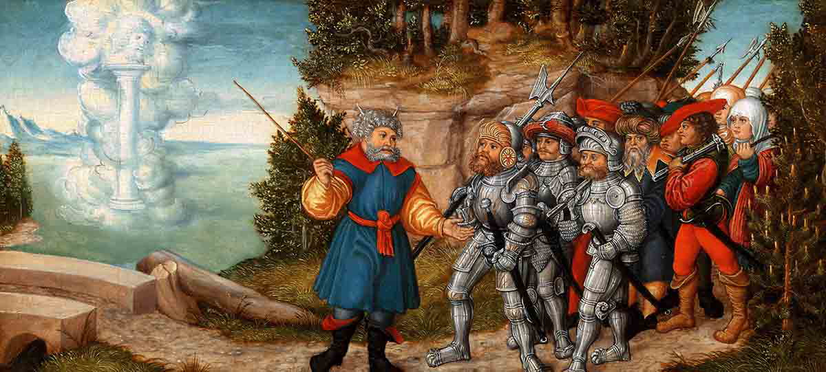 moses pillar cloud cranach angels in the bible