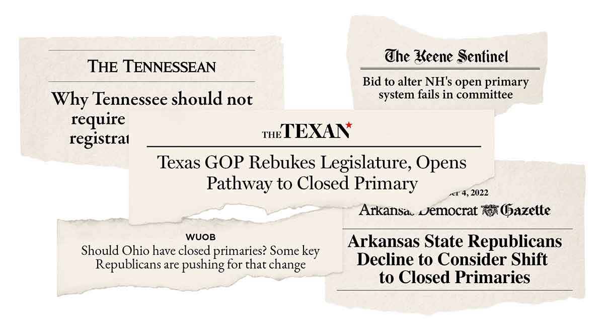 Headlines about closed primaries