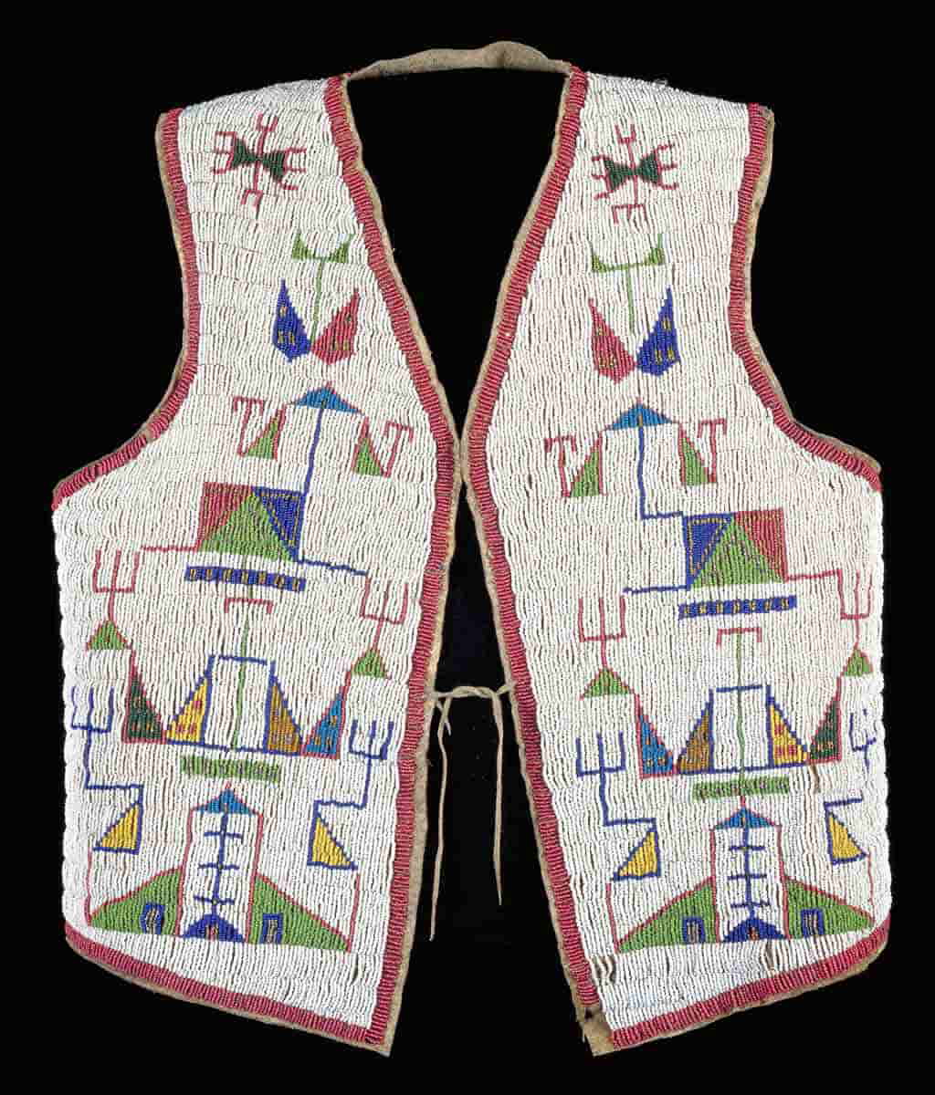 beaded vest lakota sioux 19th century