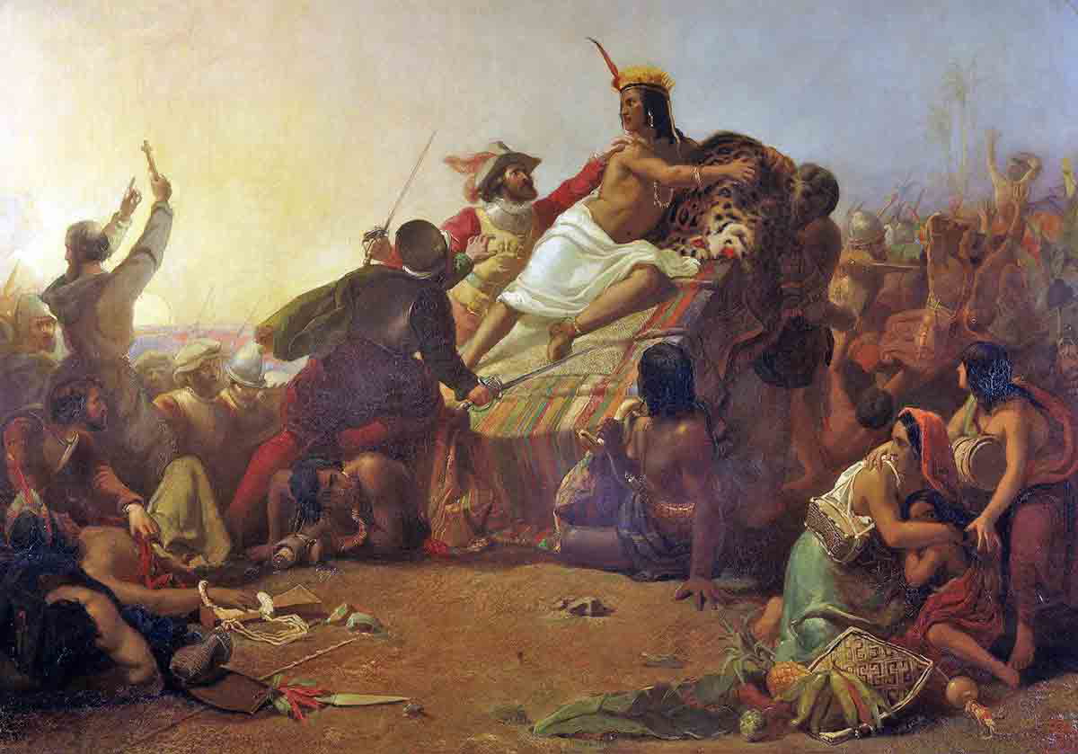capture atahualpa pizarro millais