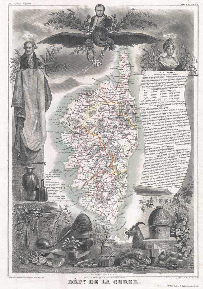 corsica map levasseur
