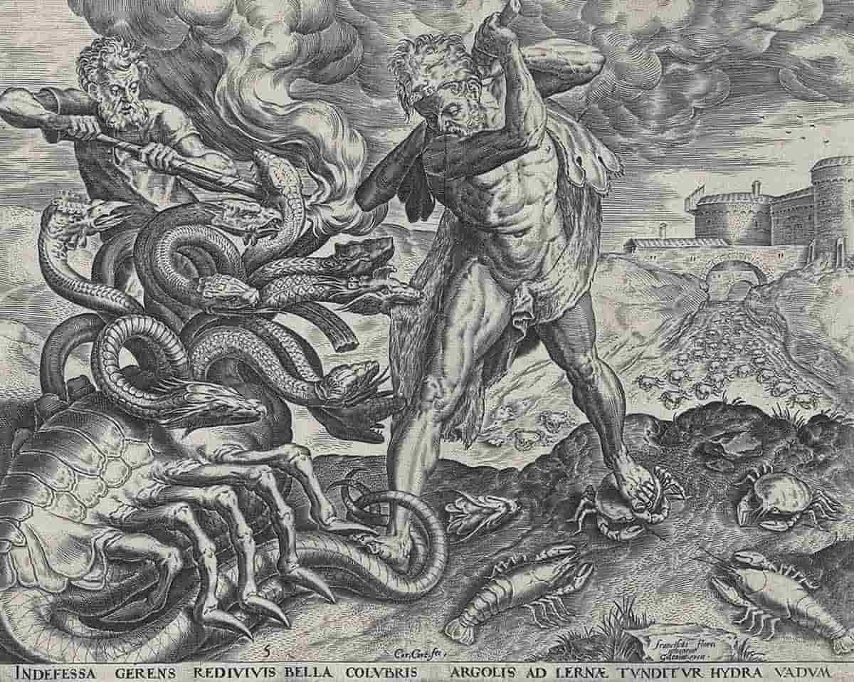 cort hercules hydra engraving