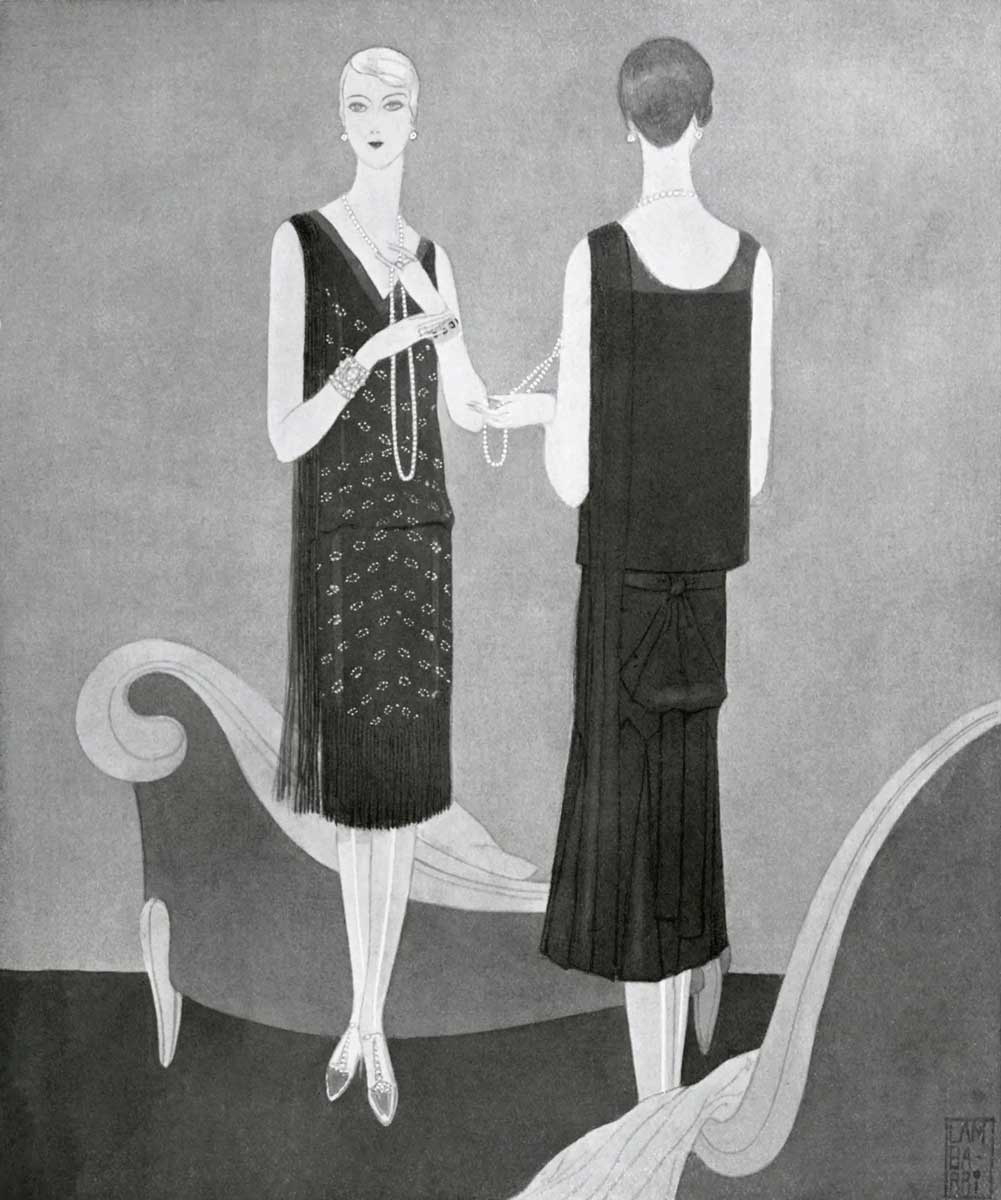 drop waist vogue illustration