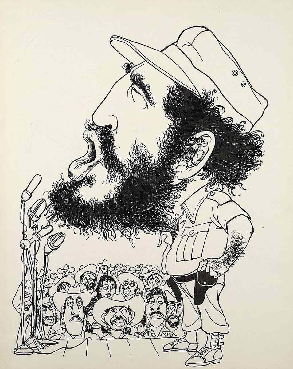 fidel castro caricature