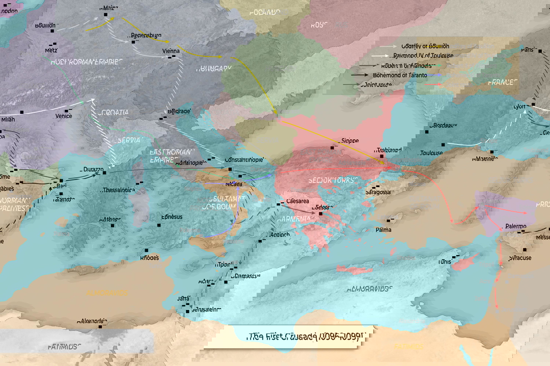 Map first crusade 1096 1099 free download 
