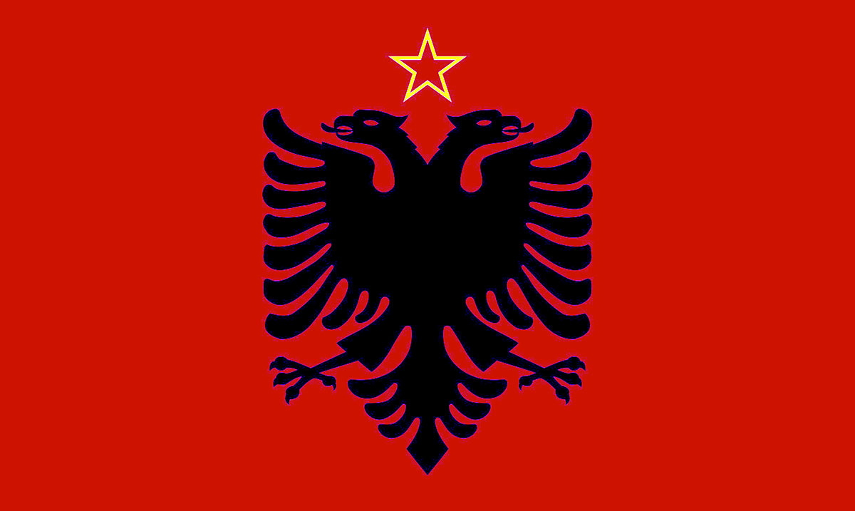 flag of albania 1946 1992