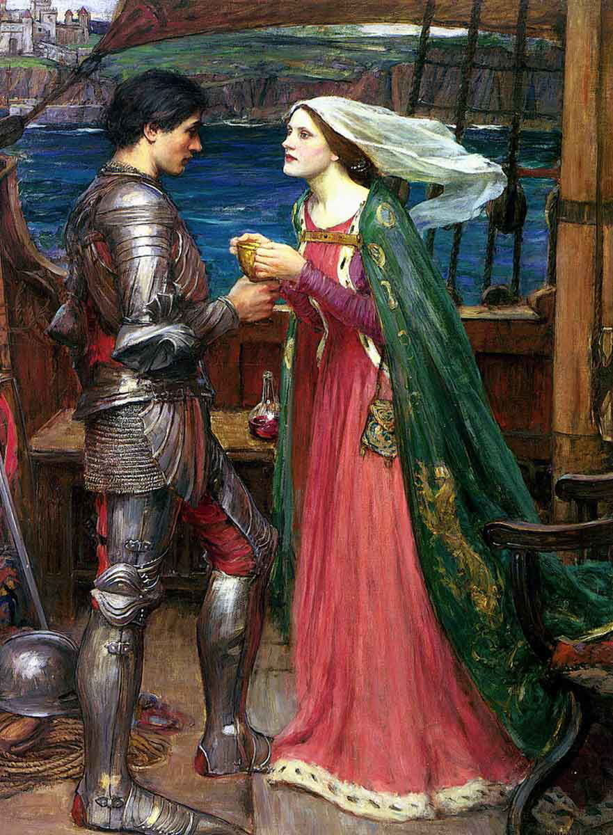 john william waterhouse tristan and isolde painting