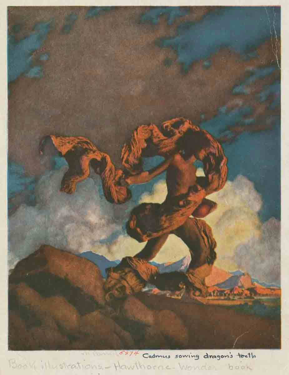 parrish cadmus sowing dragon teeth illustration